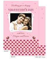 Take Note Designs Valentine's Day Digital Photo Cards - Chirping Birds on Hearts Valentines Day